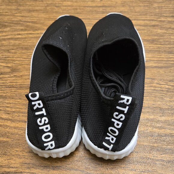 RT SPORT Women's Black w/White Sole Walking Sneakers w/Laces - Size 7.5M - Picture 2 of 15